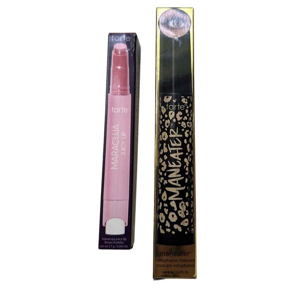 Tarte Maneater Mascara Black + Maracuja Juicy Lip Balm Orchid -2pc Set Brand Ne - Picture 10 of 10